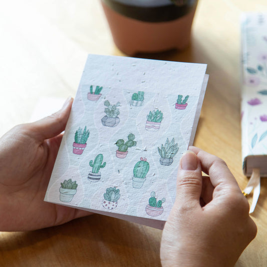 Cacti & Succulents - Seed Paper Card - Seed Paper Cards | Pengram Studio