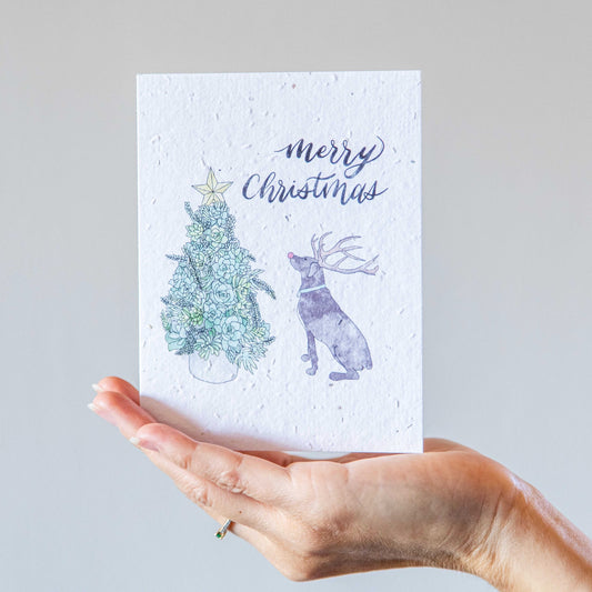 Deer Dog - Seed Paper Card - Seed Paper Cards | Pengram Studio