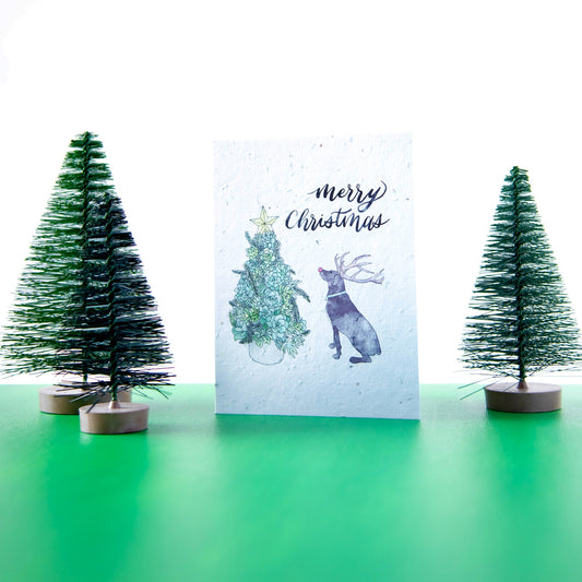 Deer Dog - Seed Paper Card - Seed Paper Cards | Pengram Studio