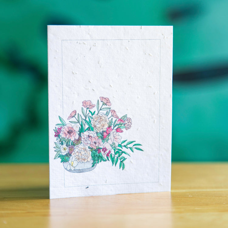 Floral Arrangement - Seed Paper Card - Seed Paper Cards | Pengram Studio