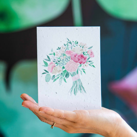 Floral Bouquet - Seed Paper Card - Seed Paper Cards | Pengram Studio