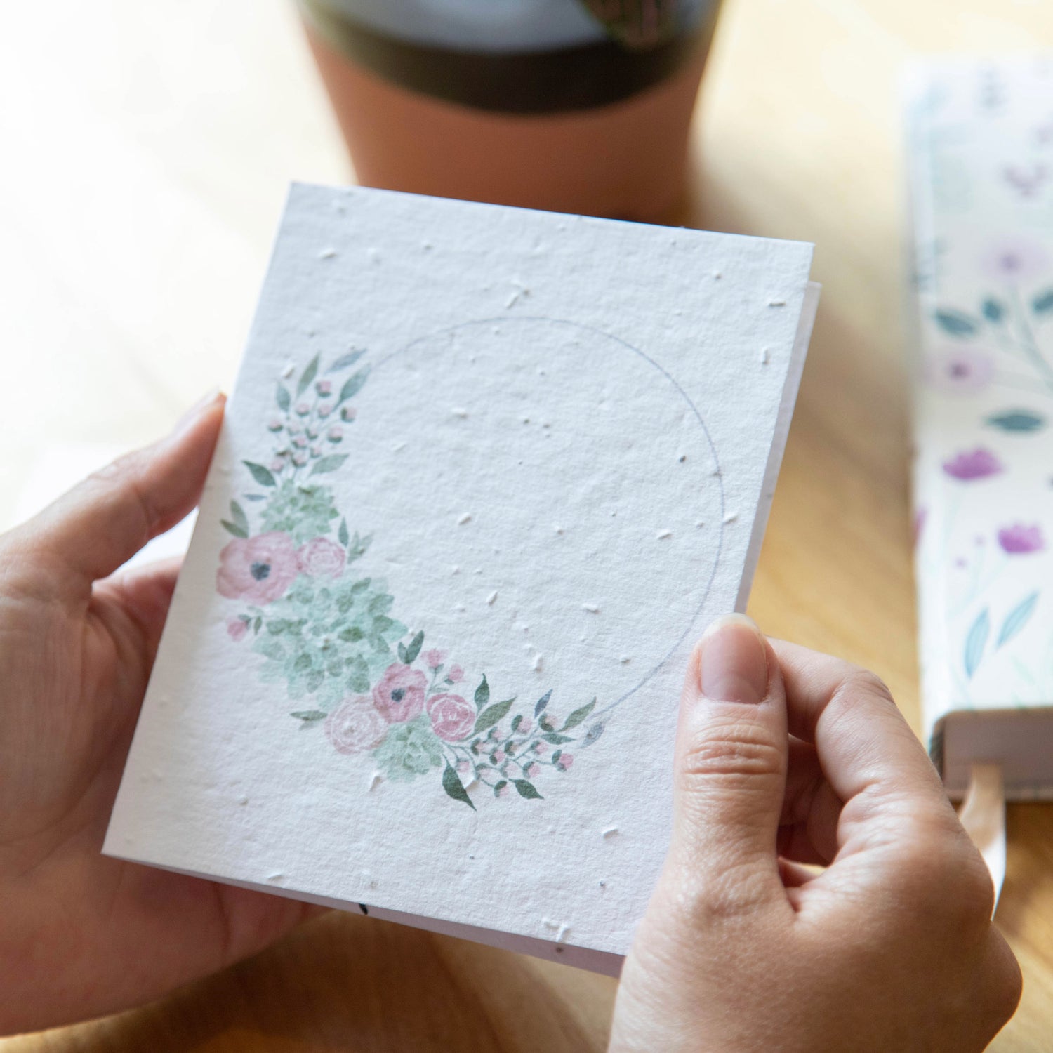 Half Wreath - Seed Paper Card - Seed Paper Cards | Pengram Studio