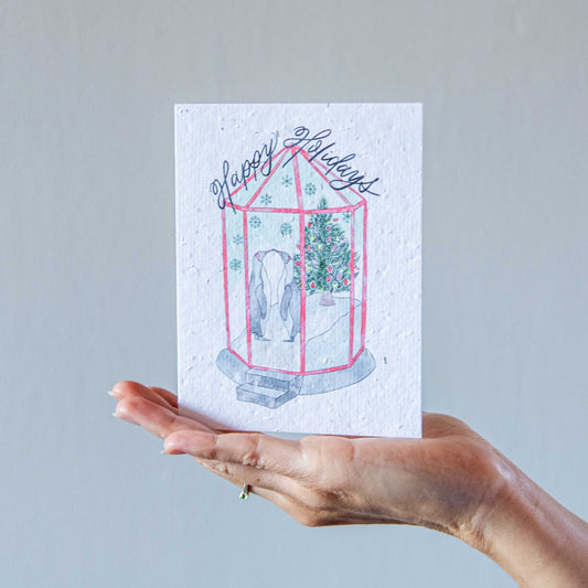 Winter Penguinland - Seed Paper Card - Seed Paper Cards | Pengram Studio