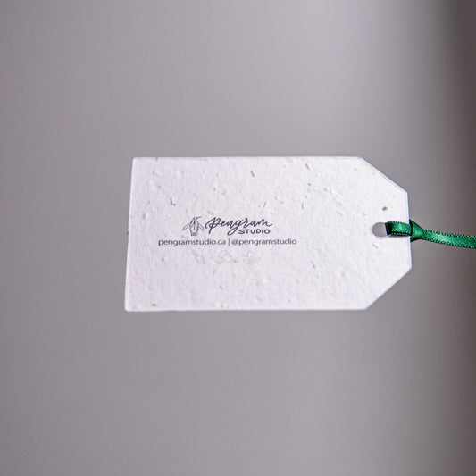 Holiday Gift Tag - Gift Tag - Seed Paper Gift Tag | Pengram Studio