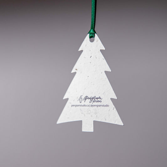 Christmas Tree - Ornament - Seed Paper Ornaments | Pengram Studio