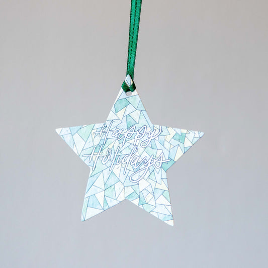 Green Star - Ornament - Seed Paper Ornaments | Pengram Studio