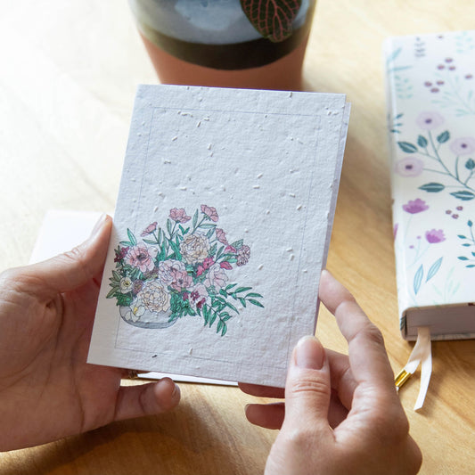 Floral Arrangement - Seed Paper Card - Seed Paper Cards | Pengram Studio