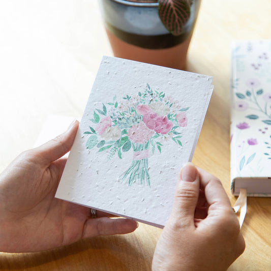 Floral Bouquet - Seed Paper Card - Seed Paper Cards | Pengram Studio